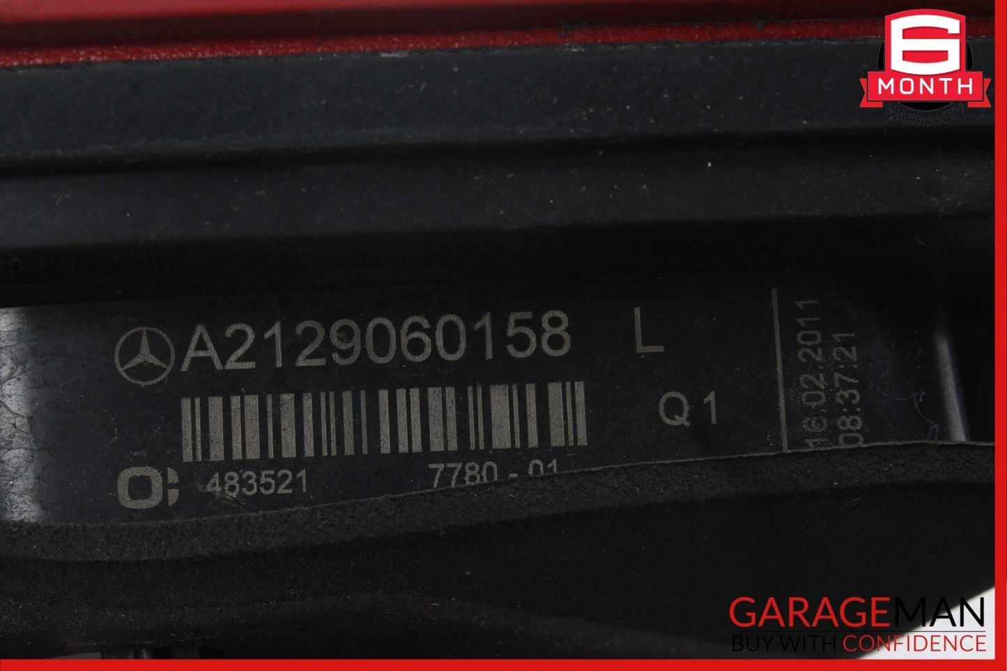 10-13 Mercedes W212 E350 E400 Rear Left Driver Side Inner Tail Light Lamp OEM