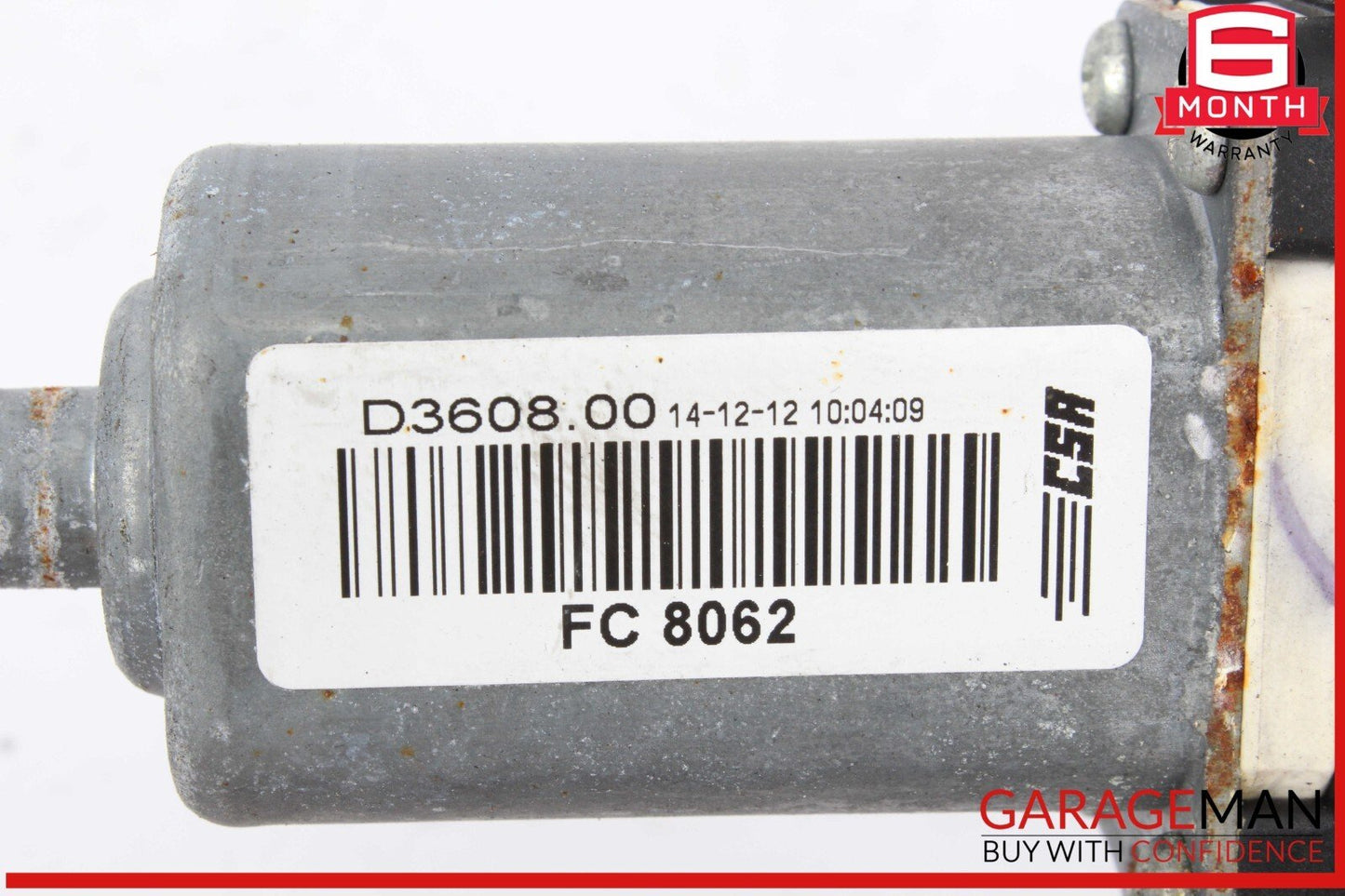09-15 Jaguar XF XFR X250 Rear Right Passenger Side Window Regulator Motor OEM