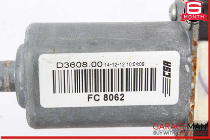 09-15 Jaguar XF XFR X250 Rear Right Passenger Side Window Regulator Motor OEM