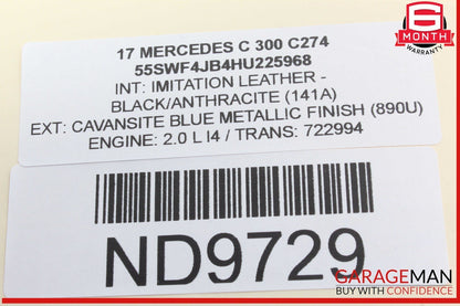 12-23 Mercedes W205 C300 GLC300 Communication Computer Control Module Unit OEM