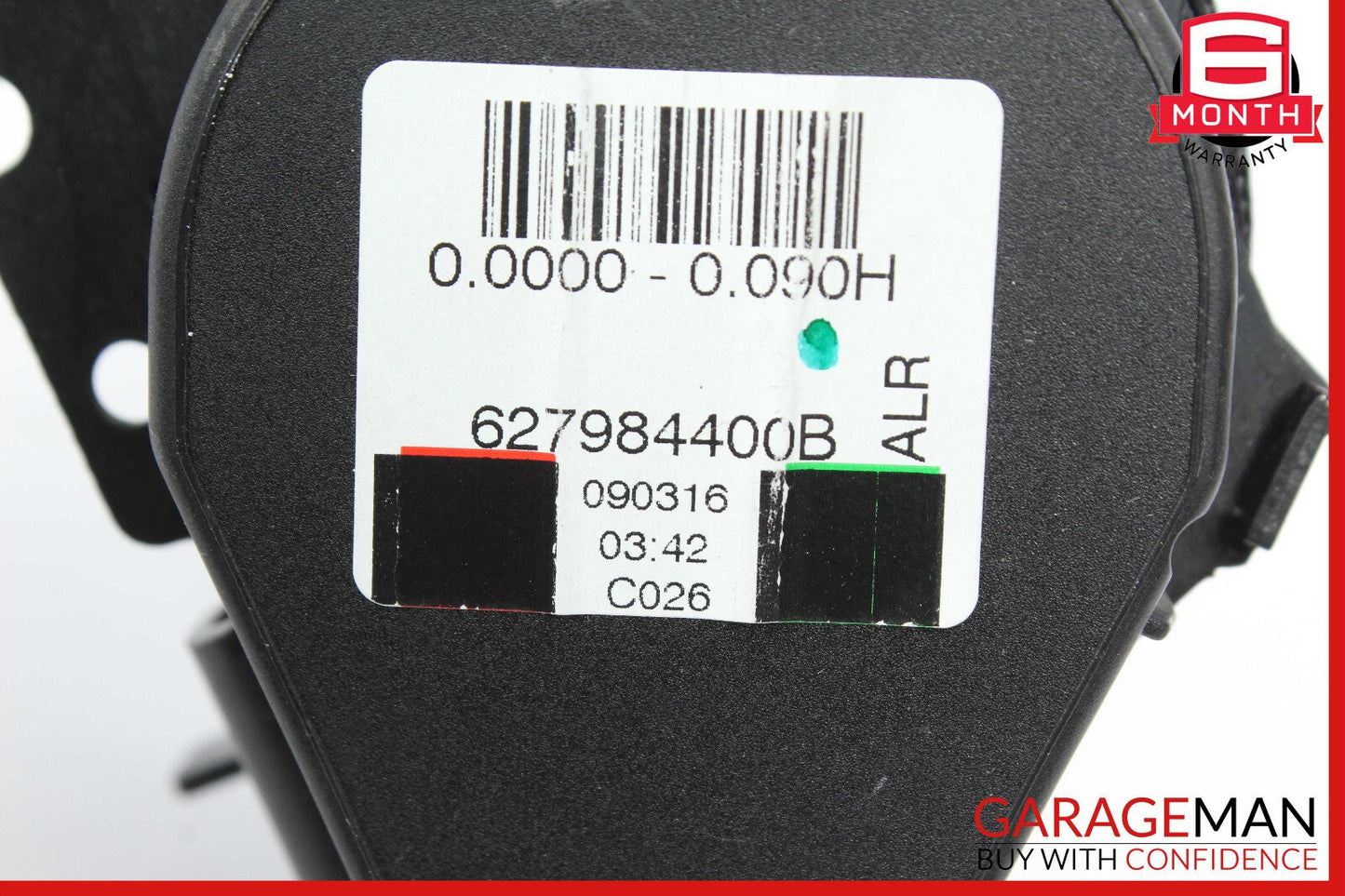 17-19 Jaguar XE Rear Center Seat Belt Seatbelt Retractor Black OEM