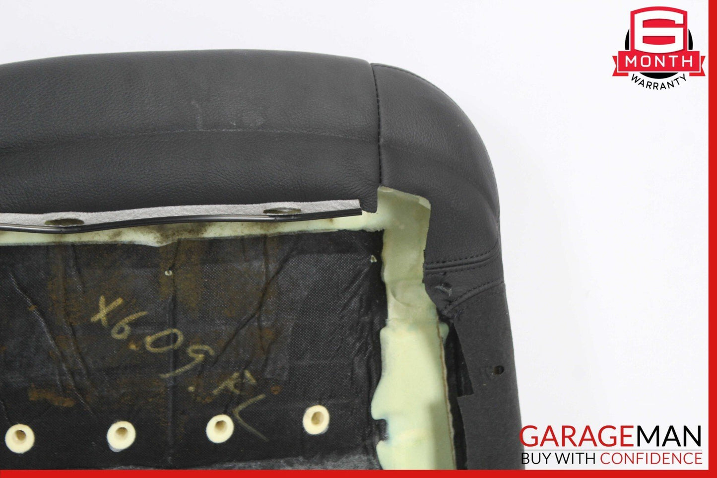08-14 BMW X6 E71 Front Left Driver Side Top Upper Seat Cushion Black OEM