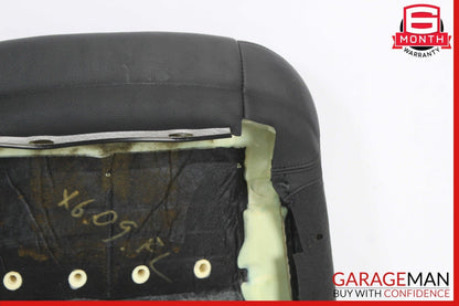 08-14 BMW X6 E71 Front Left Driver Side Top Upper Seat Cushion Black OEM