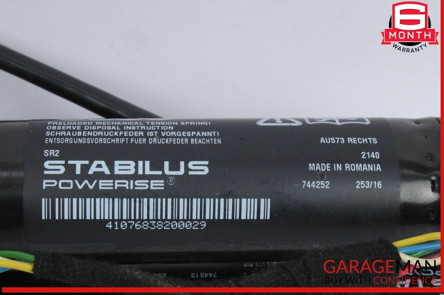 12-18 Audi A7 Trunk Lid Left & Right Shock Lift Support Strut Set 4G8827851F OEM