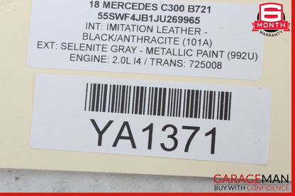 15-19 Mercedes W205 C300 GLC300 Fuse Box Power Distribution Box Module Unit