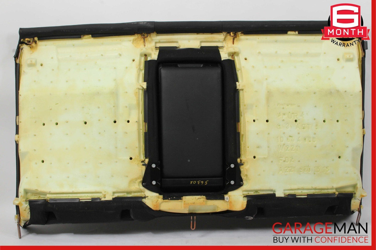 07-13 Mercedes W221 S63 AMG Rear Seat Cushion Top Upper Assembly Black OEM