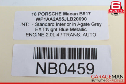 15-18 Porsche Macan S 95B Front Overhead Dome Light Lamp OEM