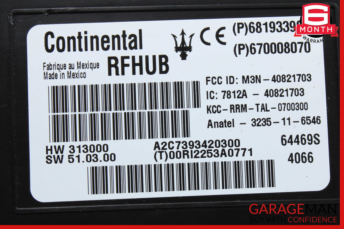 14-17 Maserati Ghibli Remote Start Passive Entry Module 670008070 OEM