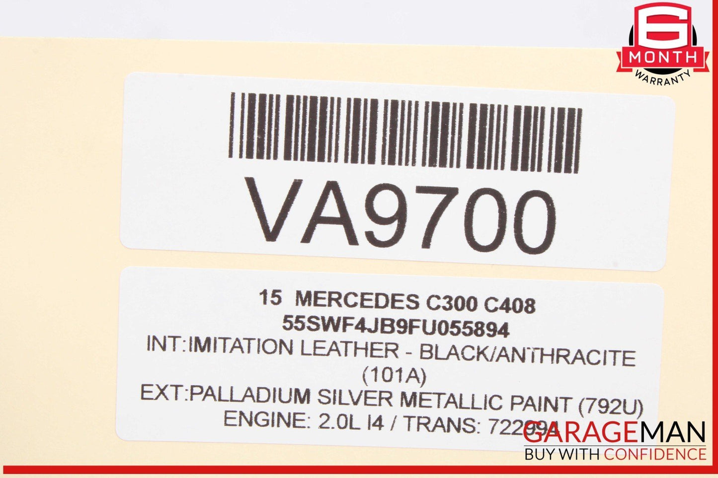 15-20 Mercedes W205 C300 SLC300 M274 Intercooler Air Cooler Radiator OEM