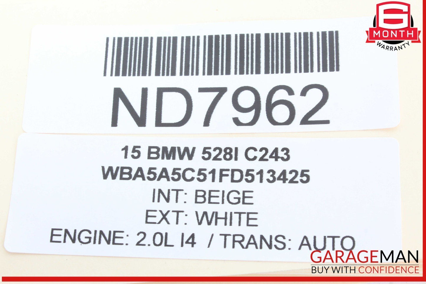 11-16 BMW 528i 535i 550i F10 Engine Start Stop Ignition Control Switch 9153831