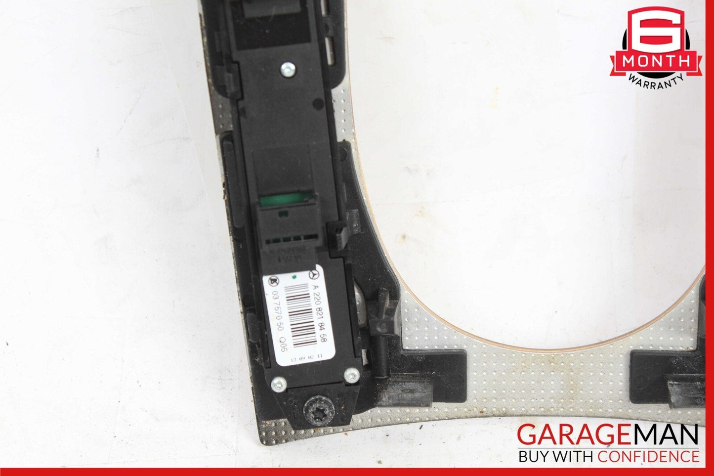 03-06 Mercedes W220 S55 AMG S500 Center Console Shift Shifter Trim Bezel Wood