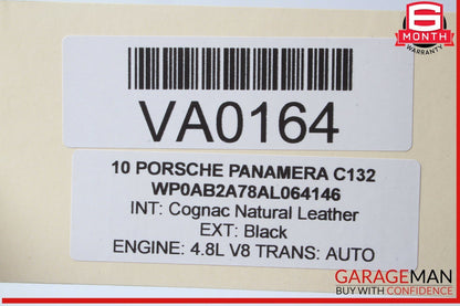 10-16 Porsche Panamera 970 Rear Left Side Console A/C Air Vent Grill OEM