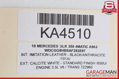 08-15 Mercedes X204 GLK350 4Matic Front Right Passenger Seat Control Switch OEM