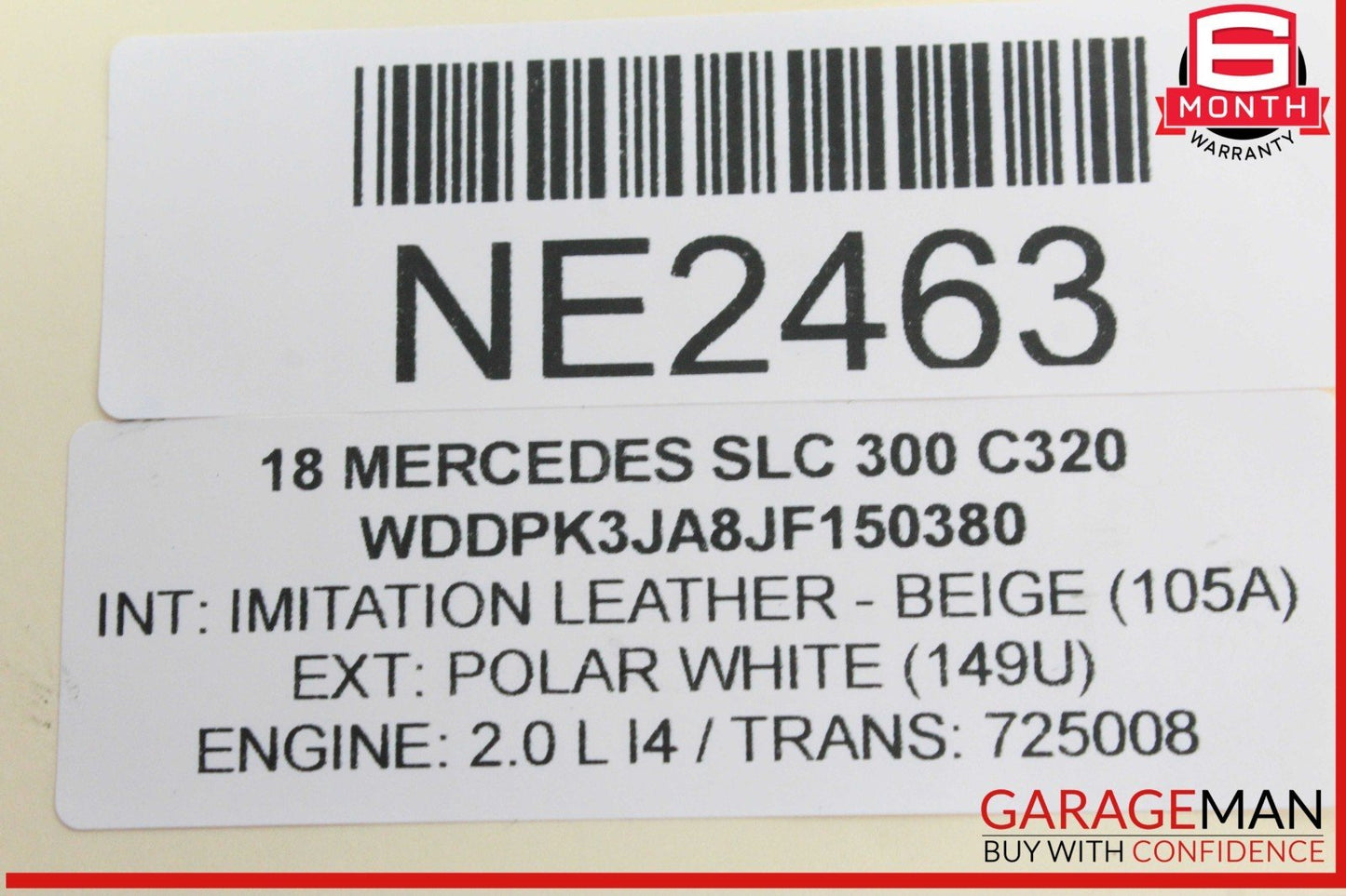 08-20 Mercedes R172 SLC300 E350 E400 E550 Rear Trunk Lid Latch Lock Actuator OEM