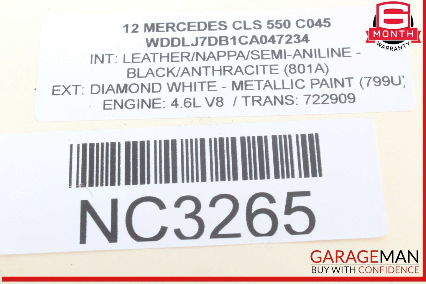 11-20 Mercedes W218 CLS550 E550 M278 Left Side Air Intake Hose Duct Pipe OEM