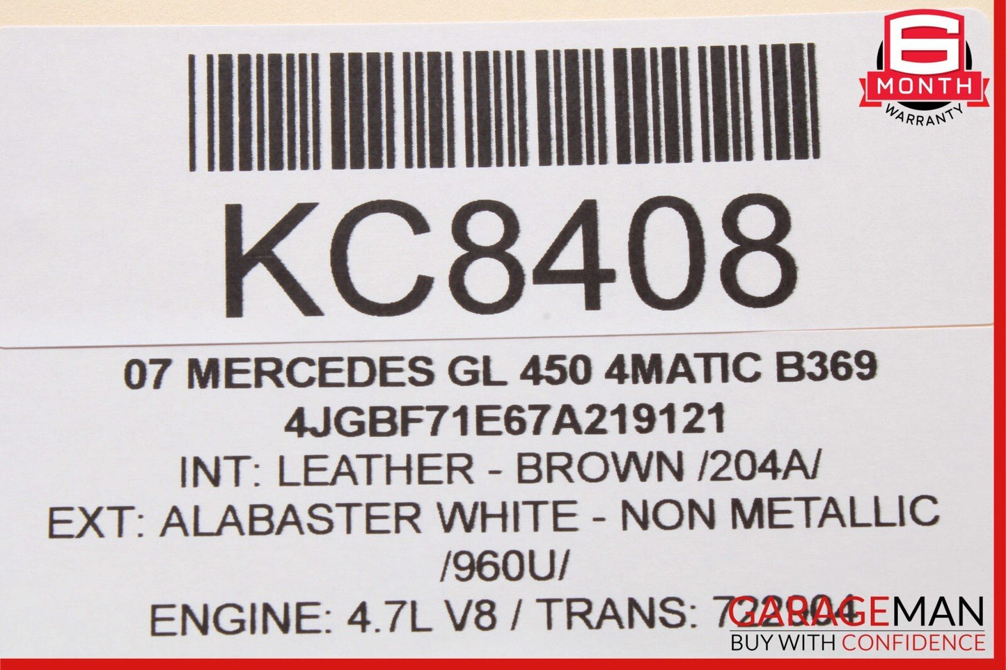 07-09 Mercedes X164 GL450 4MATIC Headlight Control Module 2118708726 OEM
