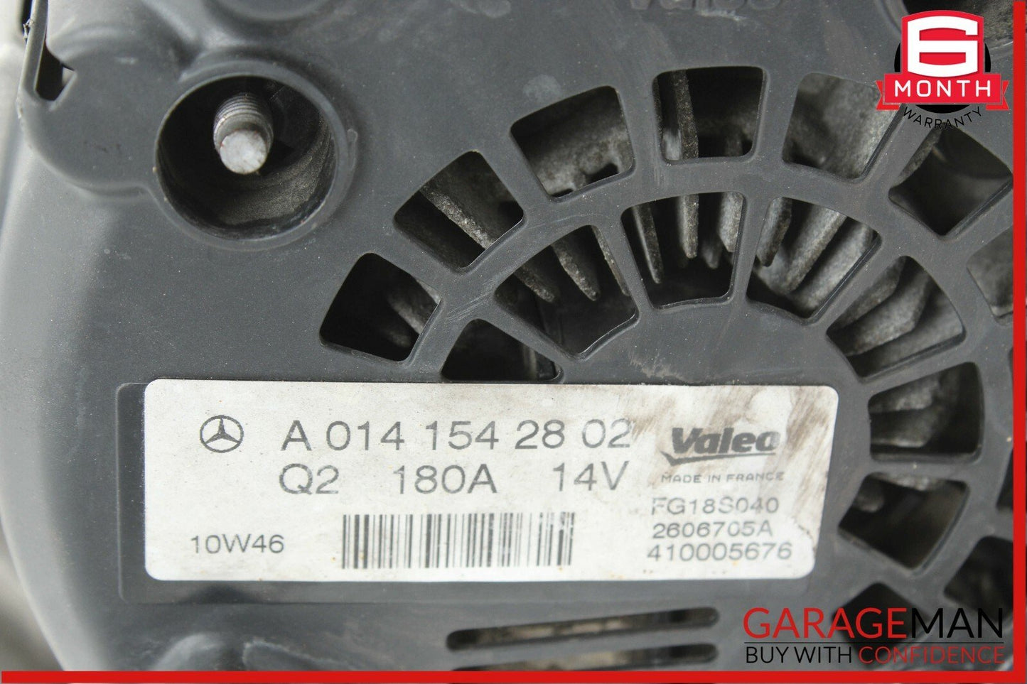 10-13 Mercedes W221 S400 Hybrid 180 AMP Alternator 0141542802 OEM