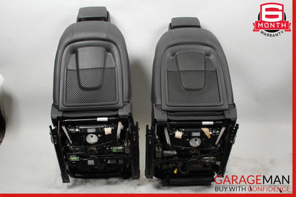 12-18 Audi A6 Front Right & Left Complete Seat Set of 2 Pc Black OEM