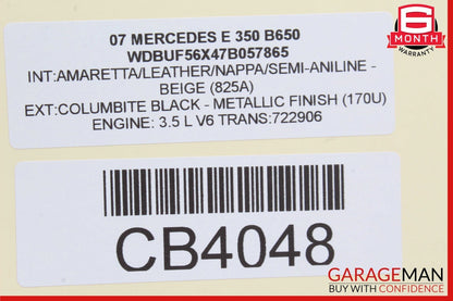 03-09 Mercedes W211 E320 E350 E500 Front Left Side Tweeter Speaker Cover Black