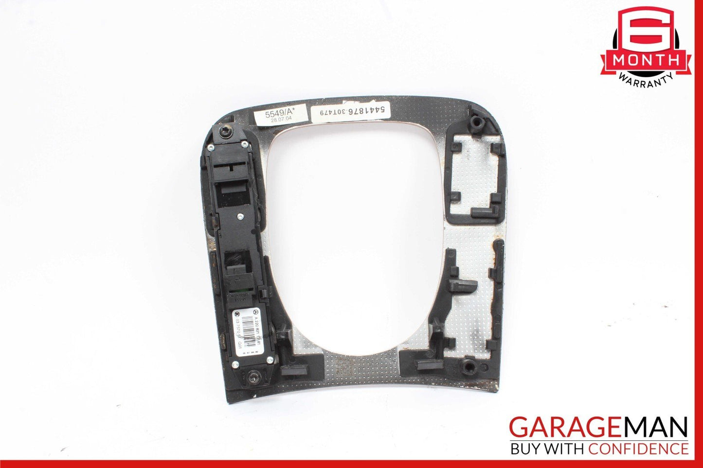 00-06 Mercedes W220 S350 S55 Front Center Console Shift Shifter Trim Bezel Wood