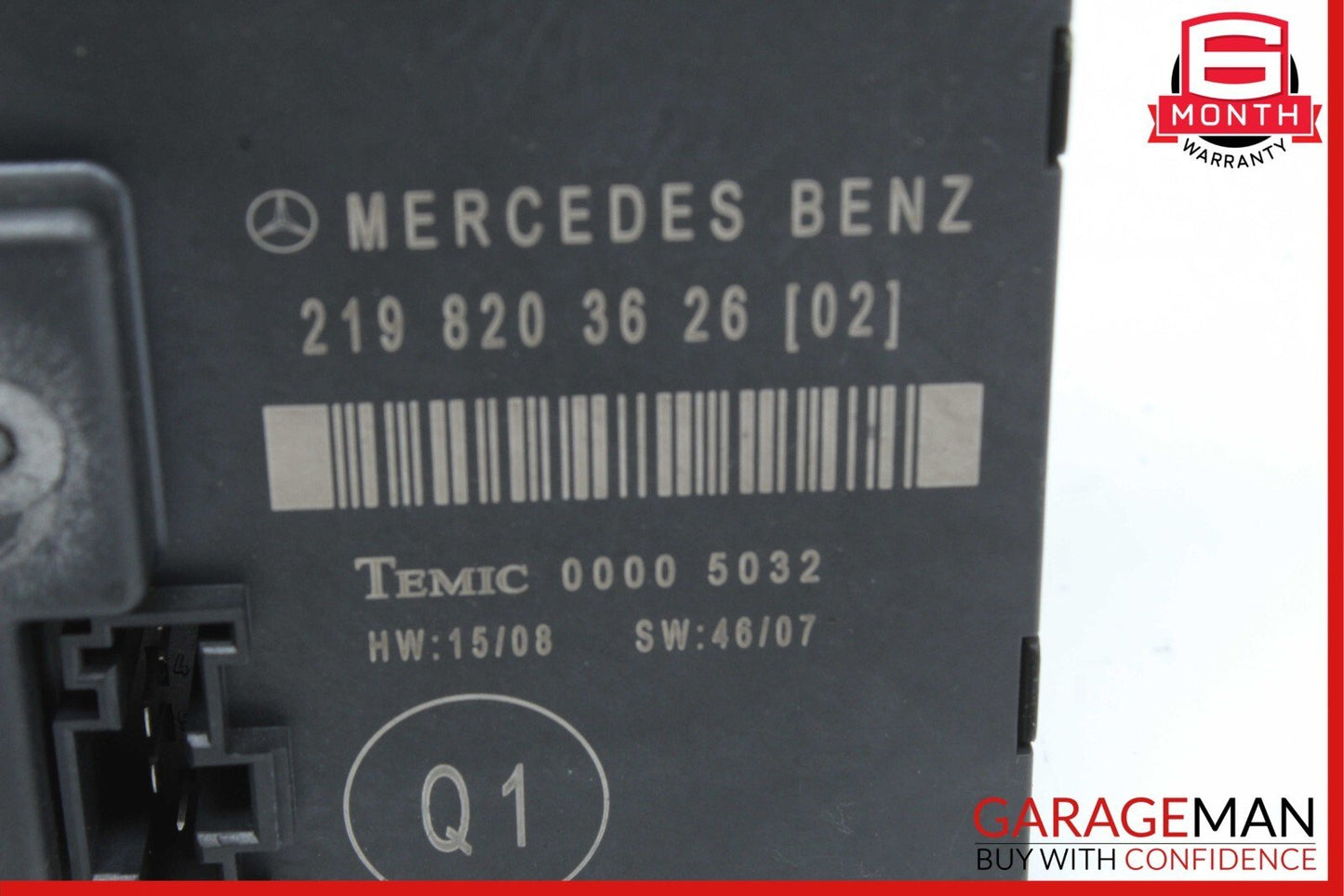 06-11 Mercedes W219 CLS550 Rear Right Side Door Control Module 2198203626 OEM