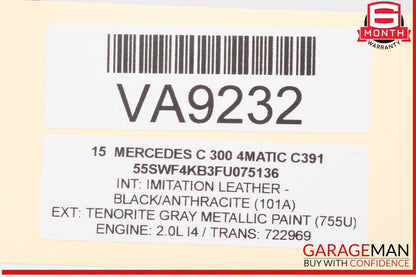 12-20 Mercedes W205 C300 4MATIC Communication Control Module Unit 2539004400 OEM