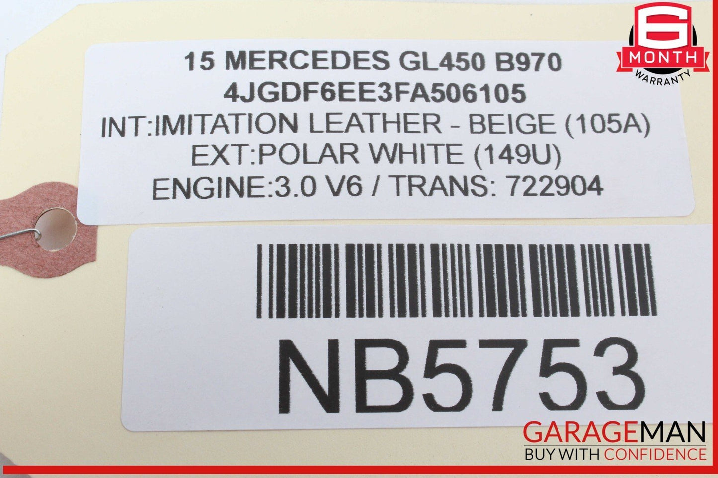 12-16 Mercedes X166 GL450 Right Side Exterior Door Handle OEM