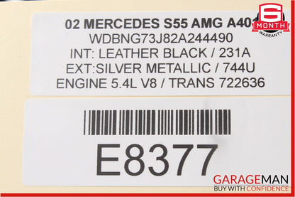 00-06 Mercedes W220 S55 AMG Rear Right Keyless Go Entry Antenna Control Module