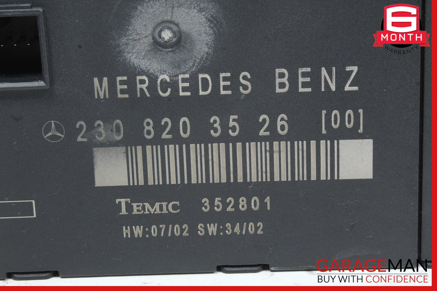 03-12 Mercedes R230 SL500 SL55 AMG Door Control Module Left Driver Side OEM