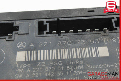 07-13 Mercedes W221 S550 S65 S63 AMG Front Left Side Under Seat Controller Unit