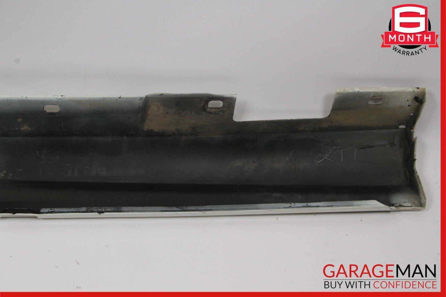 08-14 Mercedes W204 C250 AMG Sport Sedan Left Side Skirt Rocker Moulding White