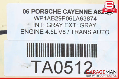 03-06 Porsche Cayenne S 955 Sachs Rear Shock Absorber Spring Strut Assembly