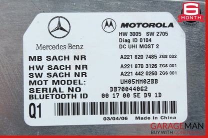 07-13 Mercedes W221 S550 S600 S63 AMG Bluetooth Control Module 2218207485 OEM