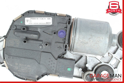 11-17 Porsche Cayenne 958 Front Windshield Wiper Motor Linkage Assembly OEM