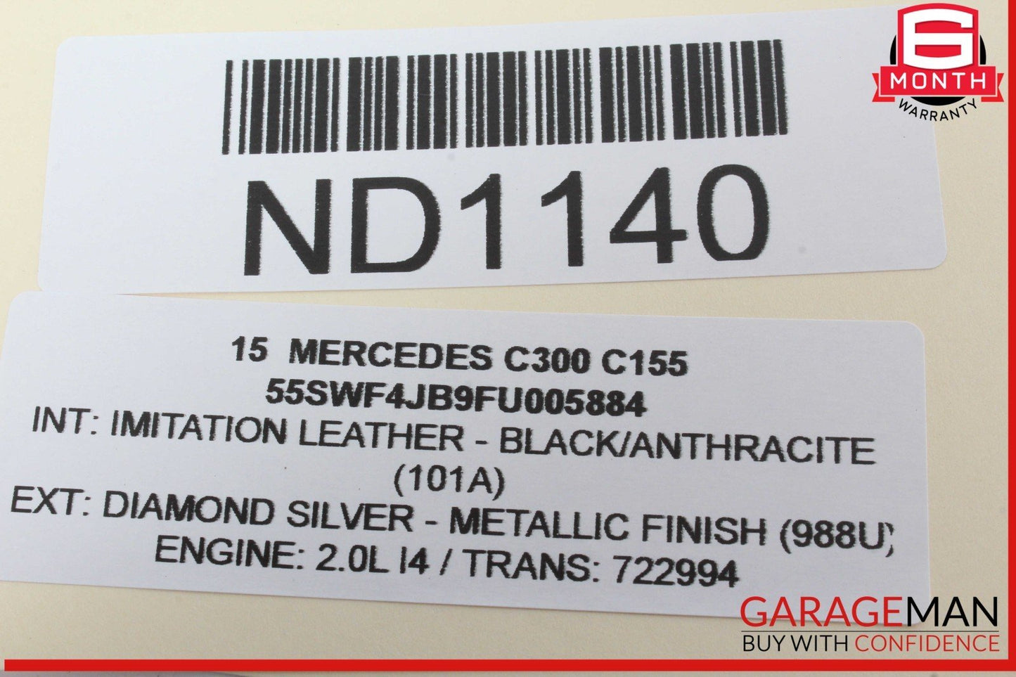 15-23 Mercedes W205 C300 C400 Rear Right Side Door Control Module Unit OEM