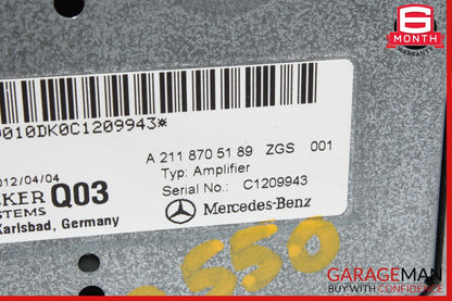 08-18 Mercedes W218 CLS500 R350 Subwoofer Amp Amplifier Harman Becker OEM