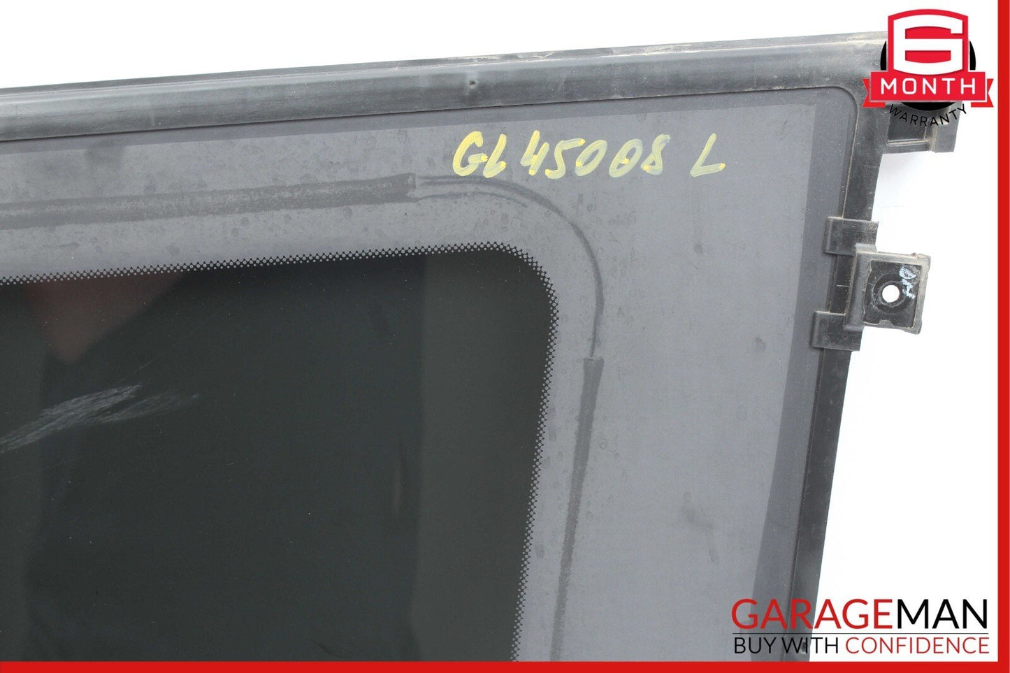 07-12 Mercedes X164 GL450 Rear Left Side Quarter Window Glass w/ Moulding Trim