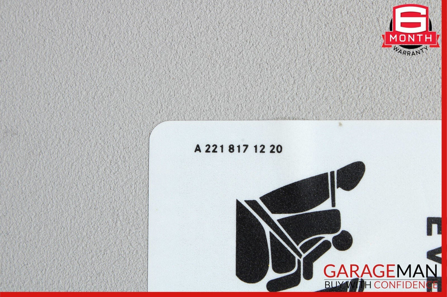06-12 Mercedes X164 GL450 Front Right Side Sun Visor Sunvisor Shade Gray OEM