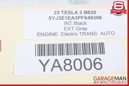 17-23 Tesla Model 3 Dash Knee Lower Airbag Right Passenger Side OEM