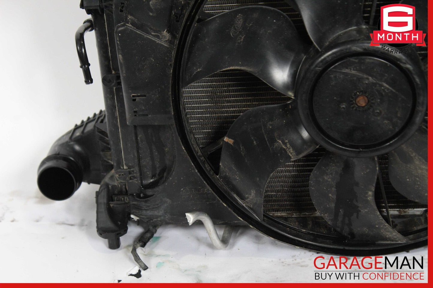 12-15 Mercedes W204 C250 Engine Motor Cooling Radiator A/C AC Condenser Assembly