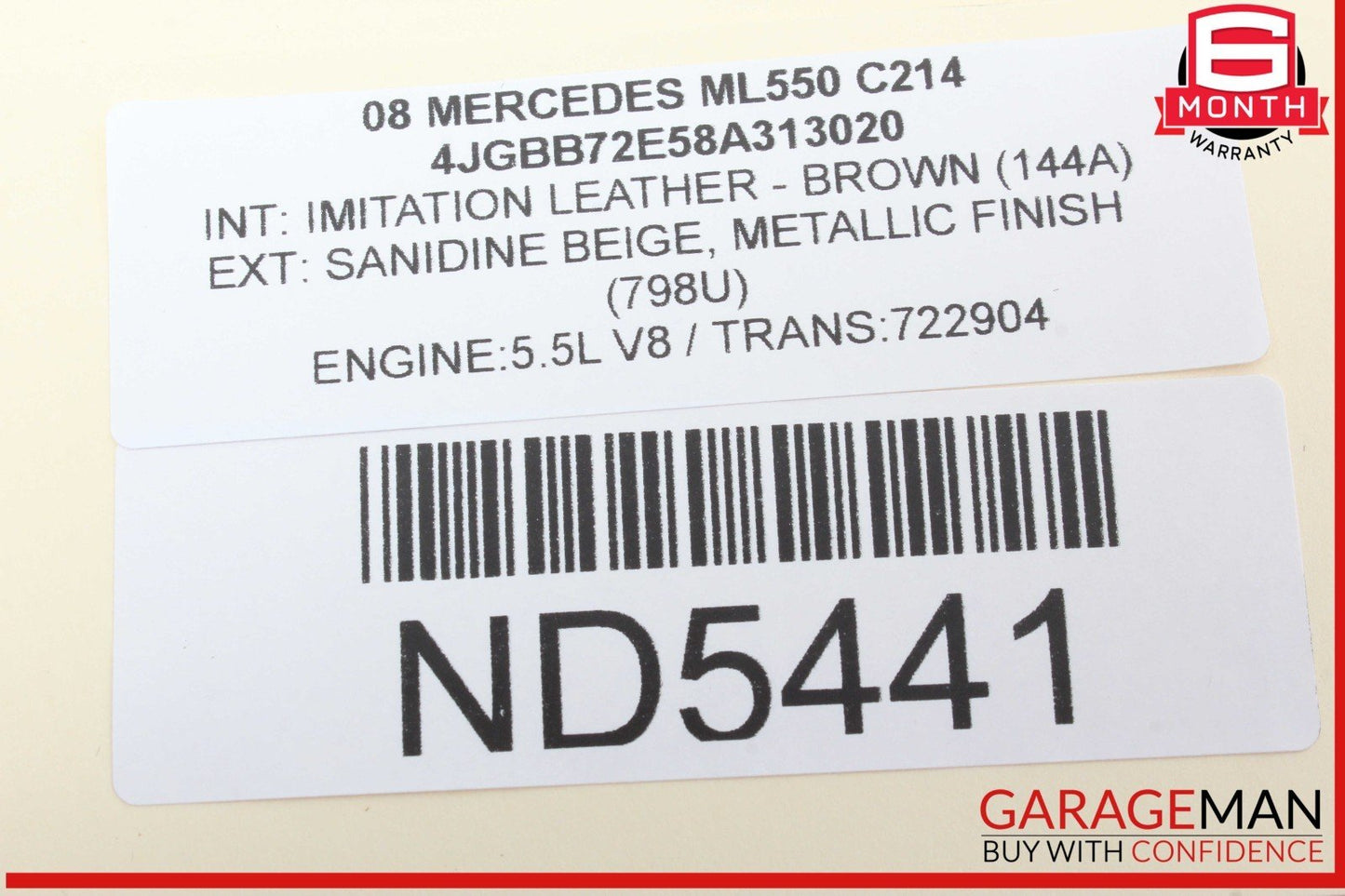06-13 Mercedes W164 ML550 GL450 Front Left Side Door Control Module OEM