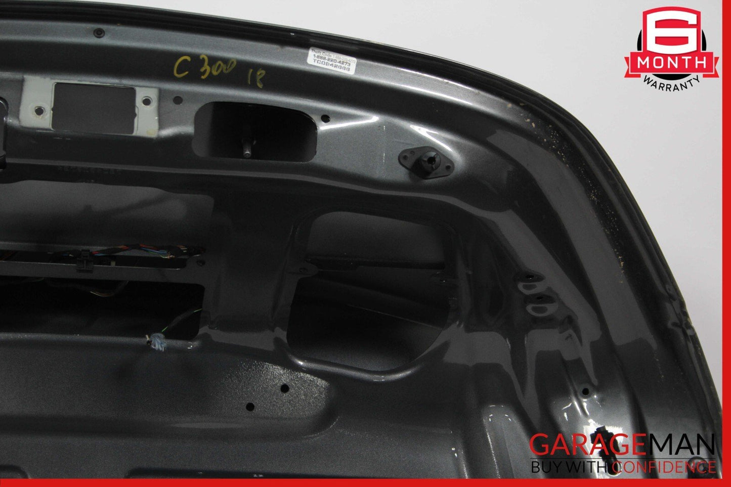 15-20 Mercedes W205 C300 C350 C43 Sedan Rear Trunk Lid Deck Panel Selenite Gray