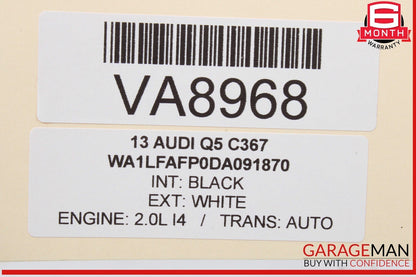 09-17 Audi Q5 SQ5 Windshield Washer Reservoir Tank 8R0955453B OEM