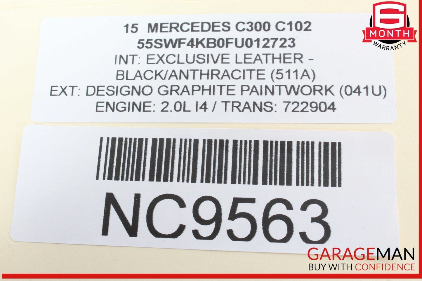 15-19 Mercedes W205 C300 C350 GLC300 TCU Transmission Control Module TCM OEM