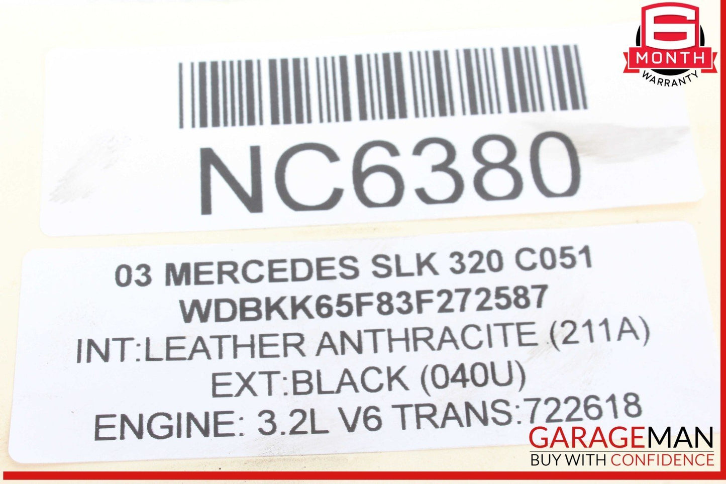 97-03 Mercedes R170 SLK320 CLK430 CLK55 Power Steering Gear Box 1244610805 OEM