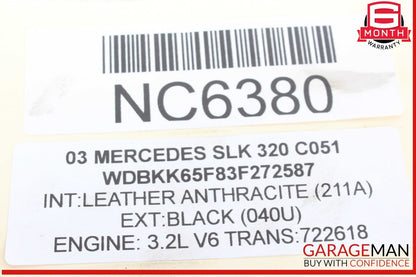 97-03 Mercedes R170 SLK320 CLK430 CLK55 Power Steering Gear Box 1244610805 OEM