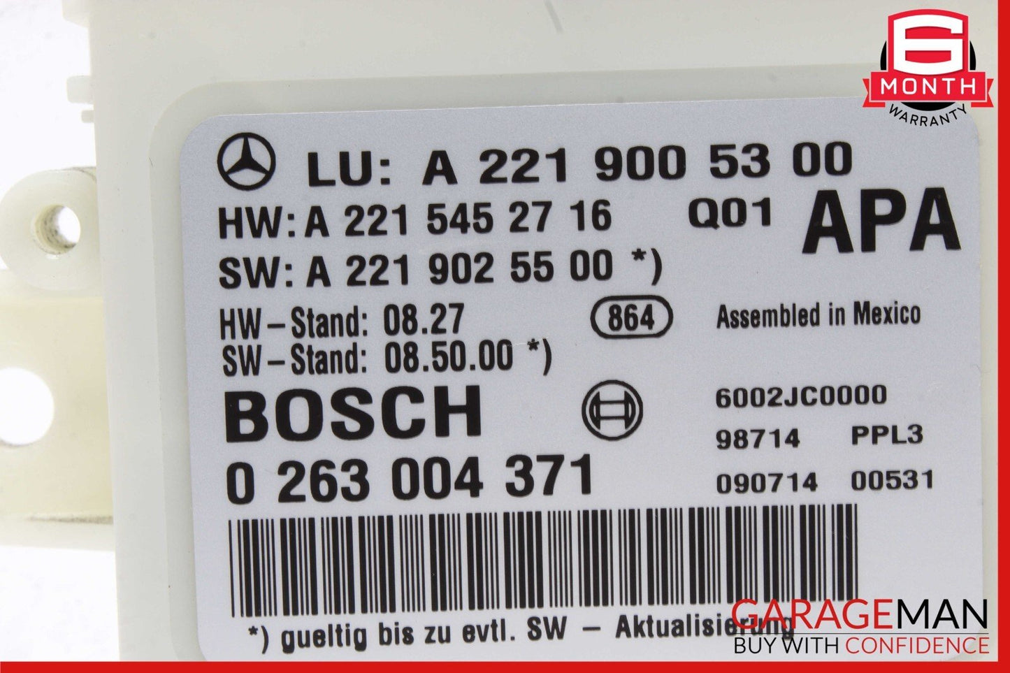 10-13 Mercedes W221 S550 S63 AMG Park Assist Parktornic Sensor Module Control