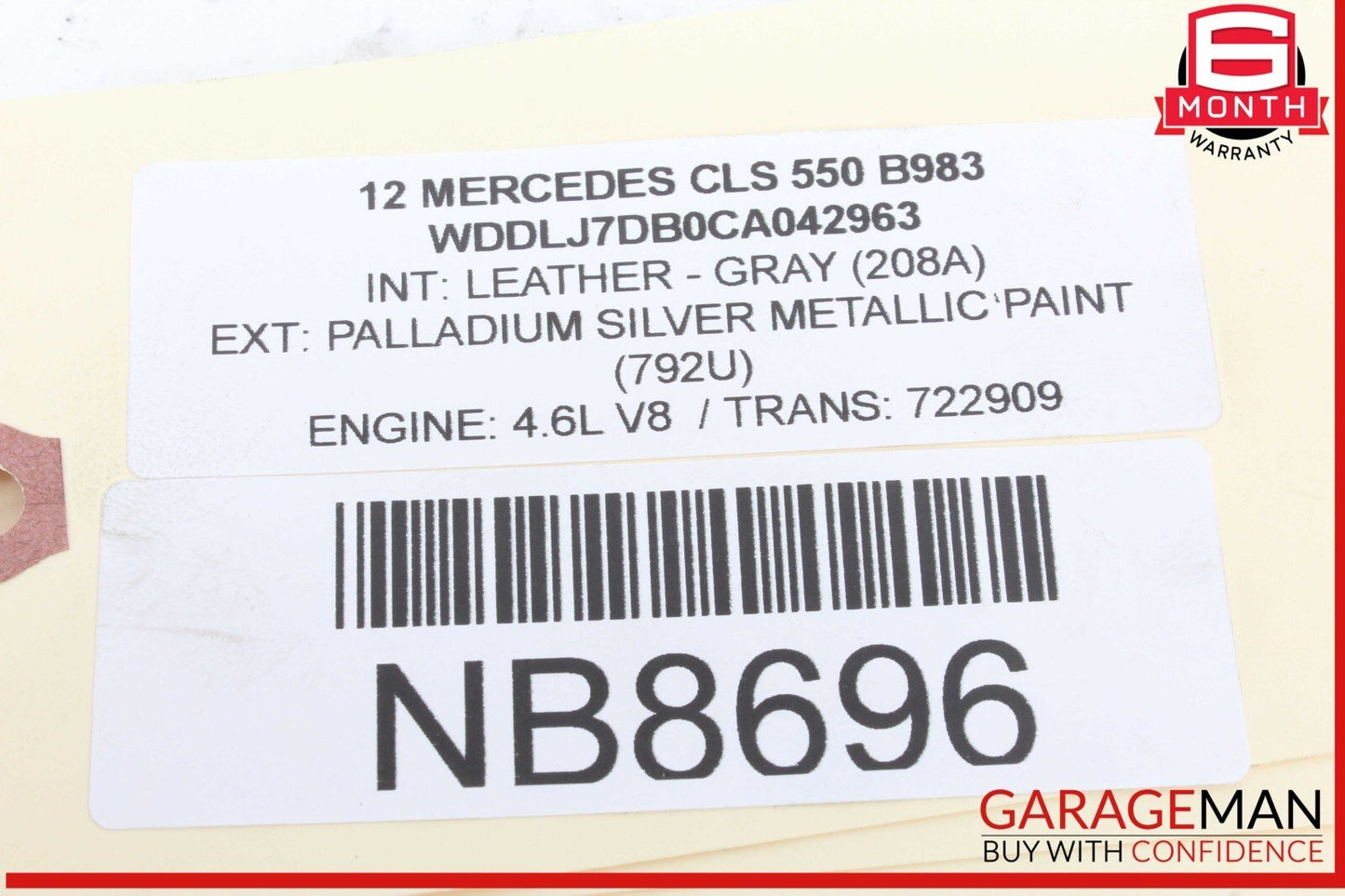 12-18 Mercedes W218 CLS550 Front Right/Left Engine Timing Chain Plate
