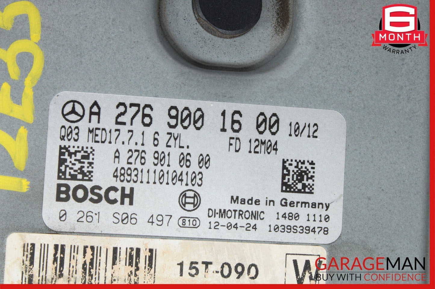 12-15 Mercedes W204 C350 GLK350 E350 ECU ECM Engine Control Module Unit