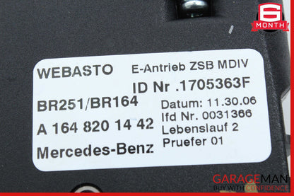 06-12 Mercedes W251 R350 ML550 Panoramic Sunroof Sun Roof Motor 1648201442 OEM